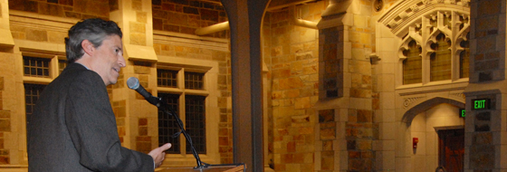 Faculty toast deanship of Evan Caminker