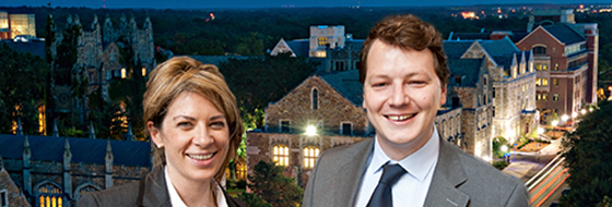 EU research scholars Samo Bardutzky and Elaine Fahey collaborated recently on an Emerging Scholarship symposium.