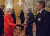 Professors Brand and Hudson meet Queen Elizabeth II at Magna Carta reception