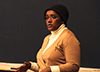 Former NFL wife Dewan Smith-Williams shares her story of domestic violence with MLaw students.