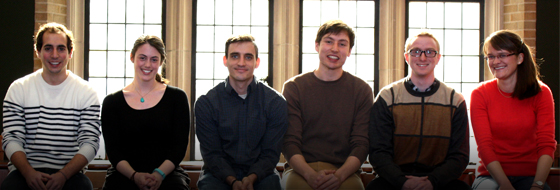Dow Fellows, L to R: Joe Halso, Sarah Wightman, Rory Pulvino, Jeff Jay, Stephen Scheele, and Sommer Engels