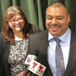 Ruben Martinez Jr., and his wife, Maria.